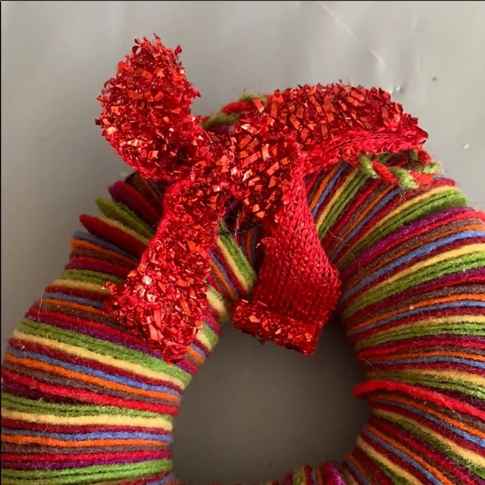 Multicolored Wreath Ornament